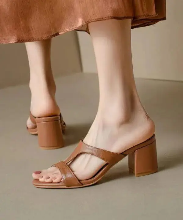 HERMES Sandals for Women | Brown Hermes Sandals Price in Pakistan | Premium Master Copy Hermes Shoes