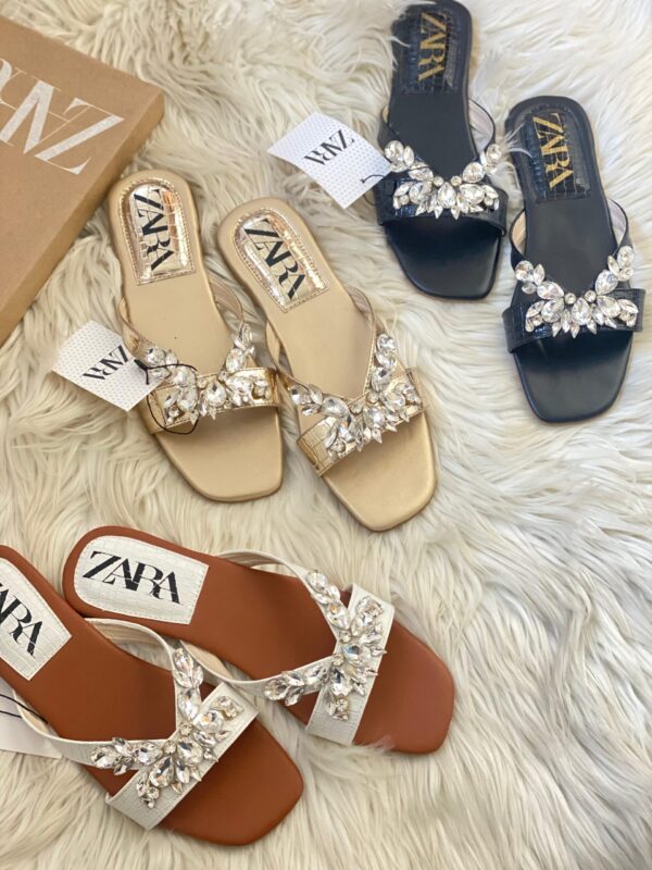 zara stone flats – premium replica slippers in 3 elegant colors